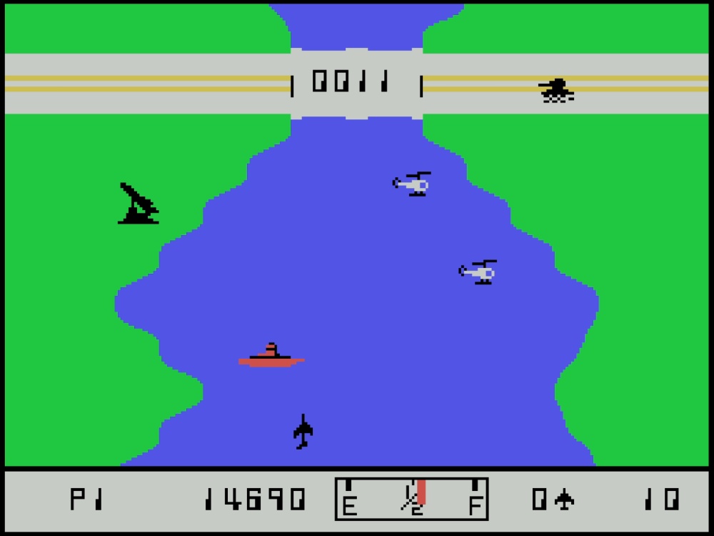Gameplay of River Raid for Colecovision